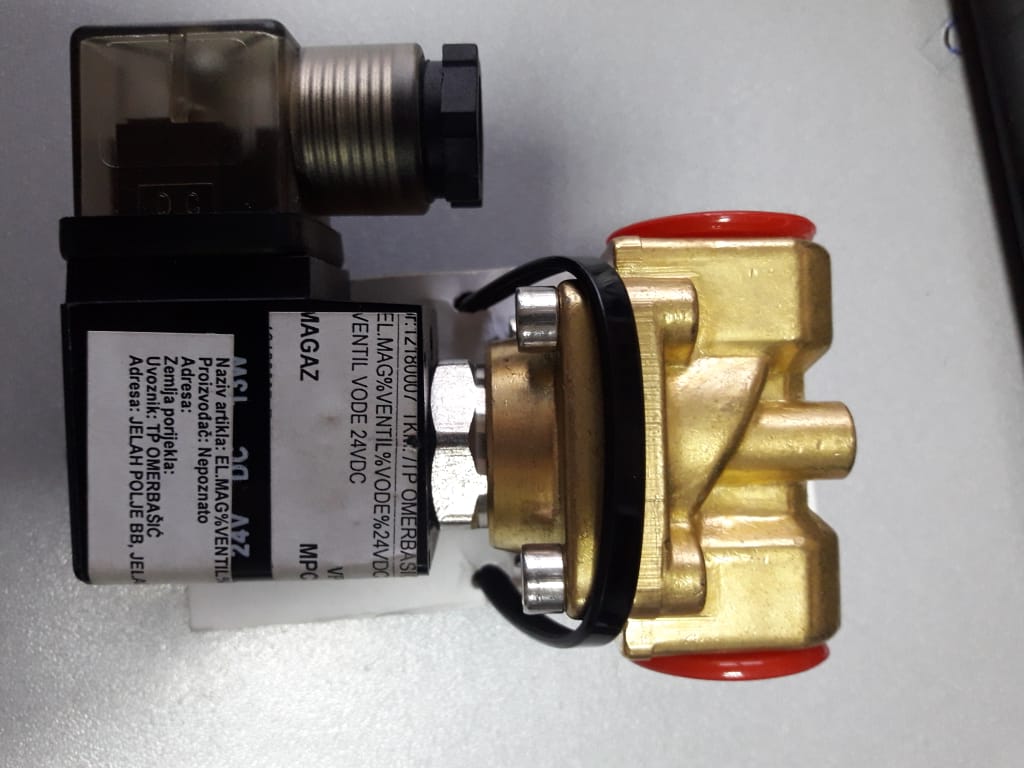 El.mag % ventil vode 24 VDC